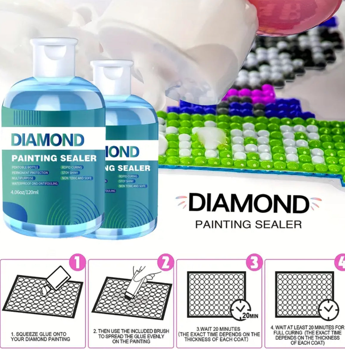 4 oz Diamond Painting Sealer Kit
