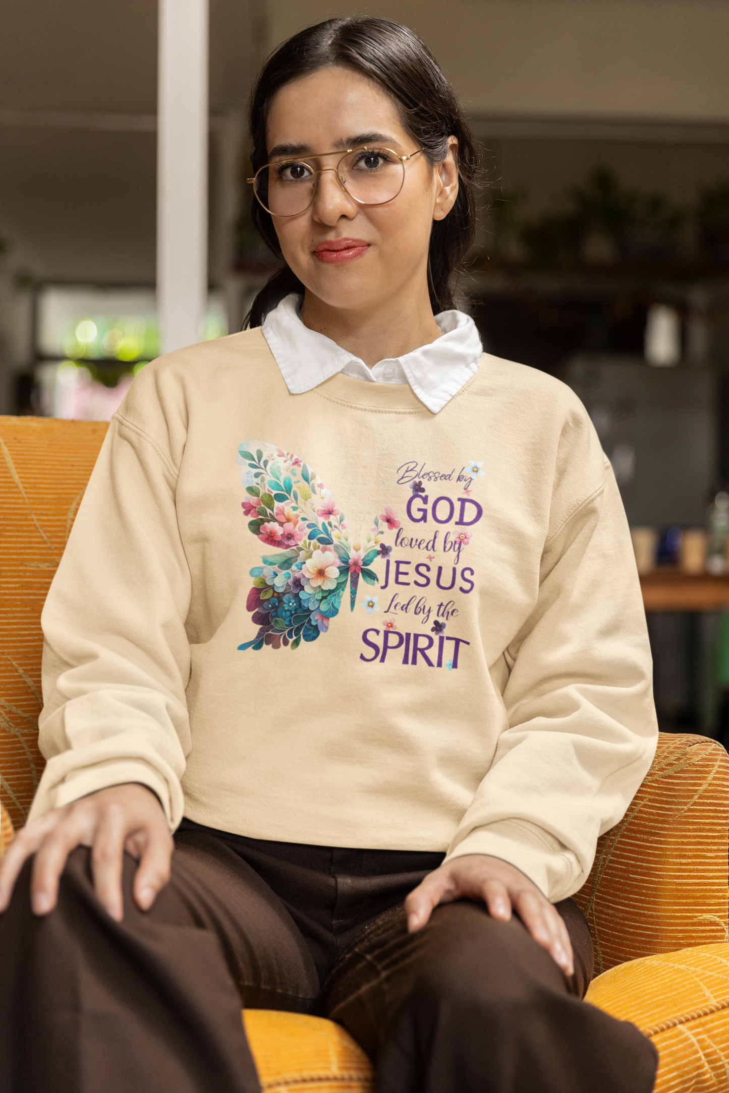 Womens Sweatshirt Jesus Small - XLarge
