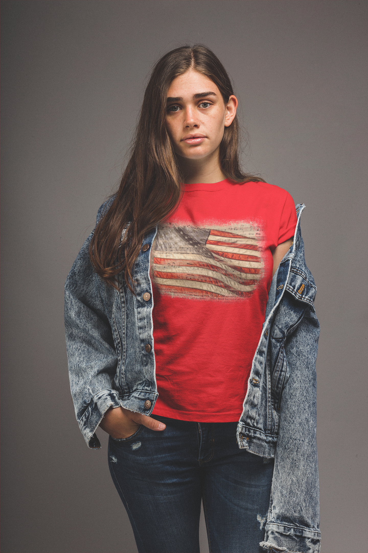 Flag Handmade Short Sleeve Women't T-shirt Small-4XL Patriot