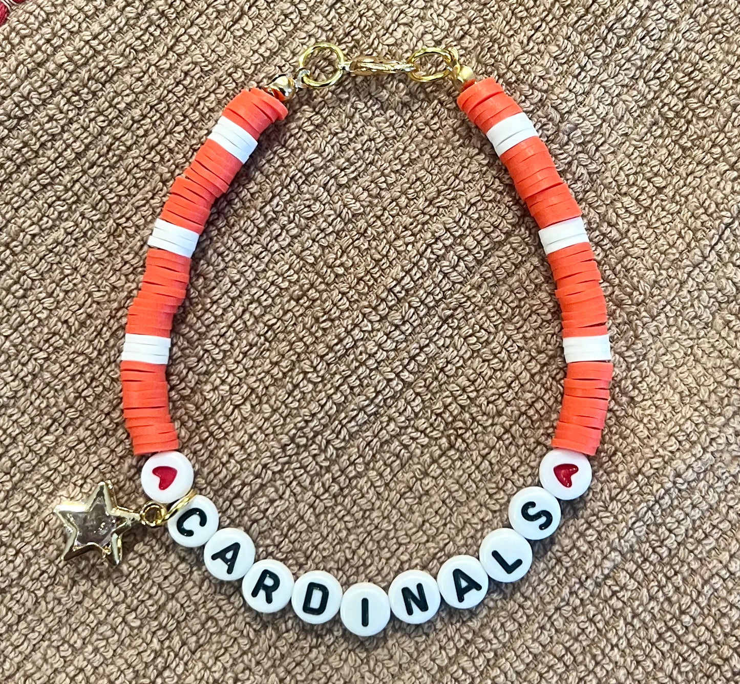 Handmade Personalized 7in Heishi Clay Bead Bracelet