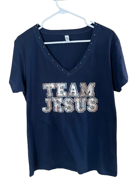 Team Jesus Women’s Customized V-Neck T-Shirt