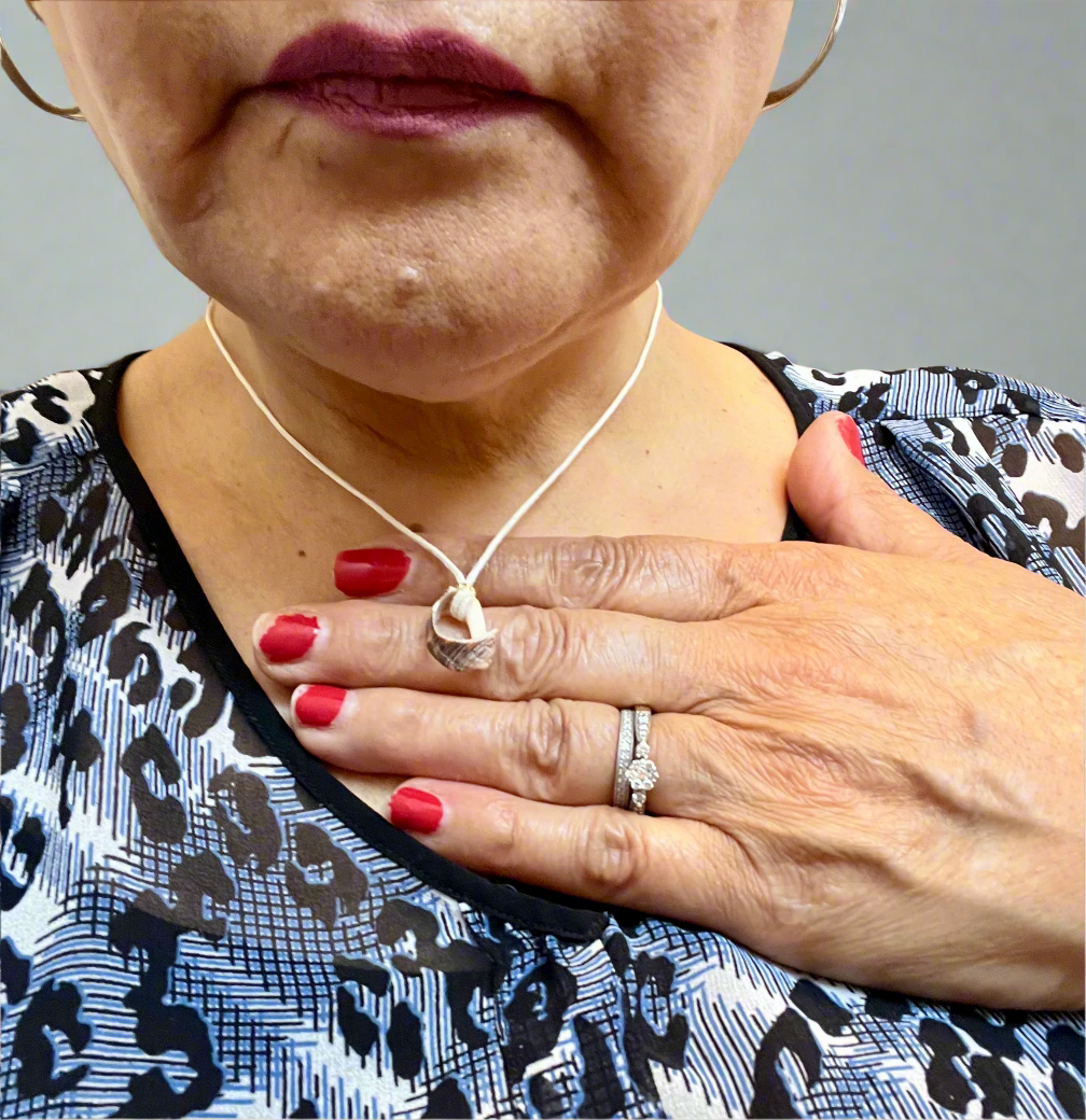 17" Handmade Hemp Thread Shell (Puerto Vallarta Finding)