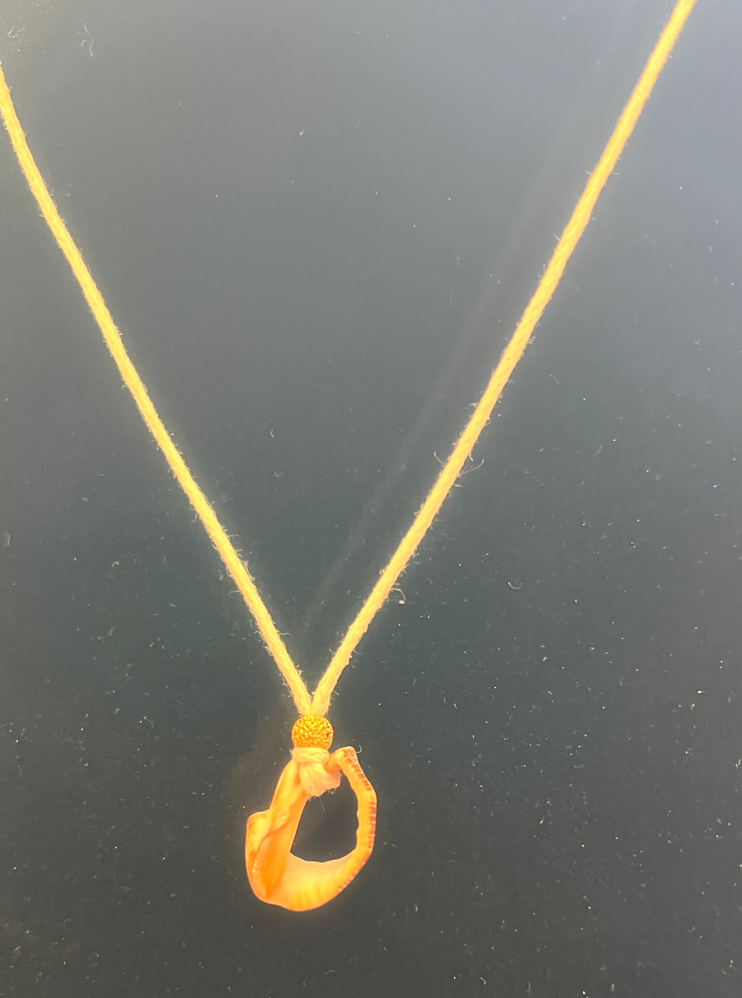 17" Handmade Hemp Thread Shell (Puerto Vallarta Finding)