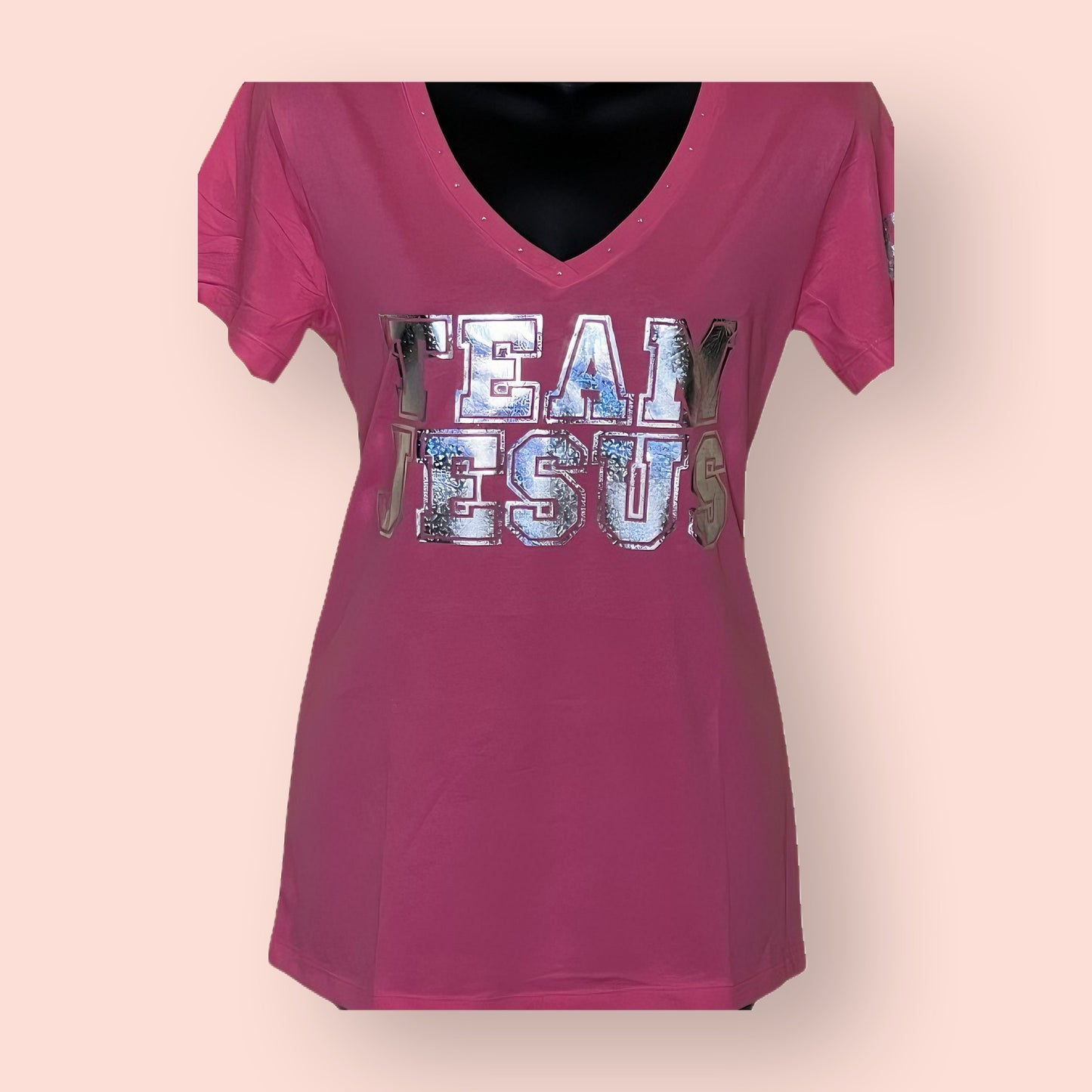 Team Jesus Women’s Customized V-Neck T-Shirt