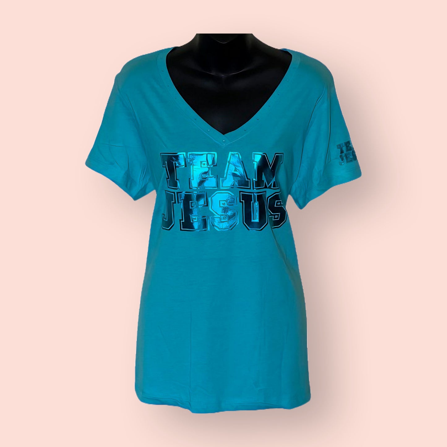 Team Jesus Women’s Customized V-Neck T-Shirt